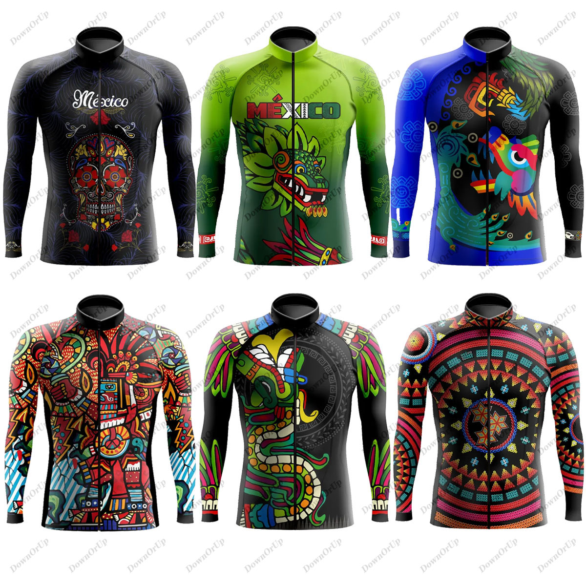 Mountain Biking New Mexico - 男性用長袖サイクリングジャージ,プロの衣類,ropa,aztec,mexico,ciclismo,衣類