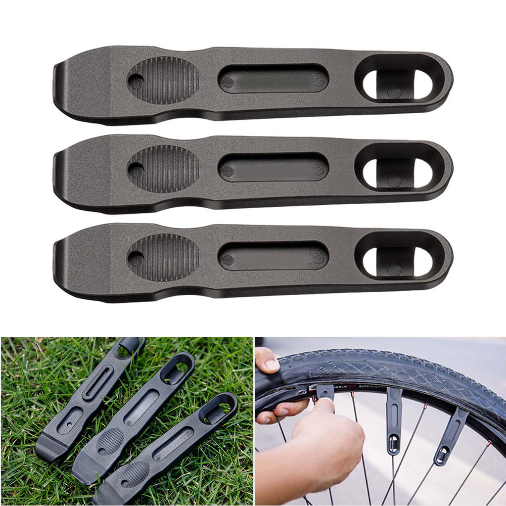Mountain Biking Kit - 3個入りタイヤレバーキット ロードバイク、マウンテンバイク、自転車のタイヤ交換用 ポータブルでリムに安全な設計
