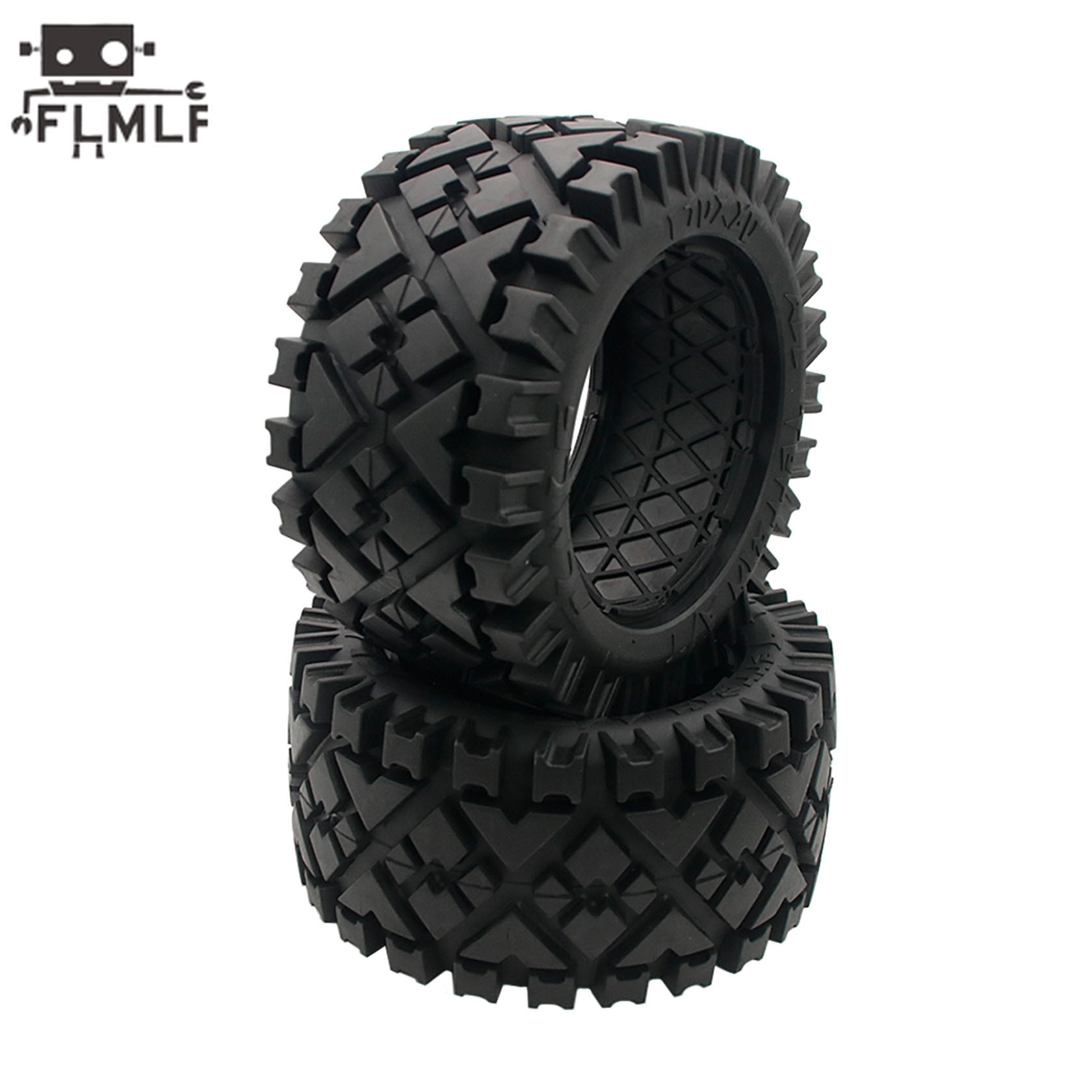 Tire Insert Foam - Rc車全地形ホイールタイヤリアまたはフロントタイヤスキンなし1/5 hpi用rofun baha rovan kmバハ5B ssトラック部品