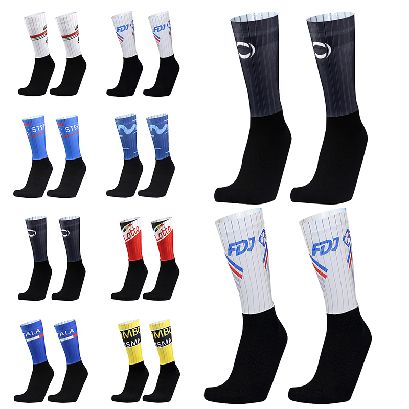 Mountain Biking Socks - エアロバイク,滑り止めソックス,シームレス,アウトドアレース,サイクリング
