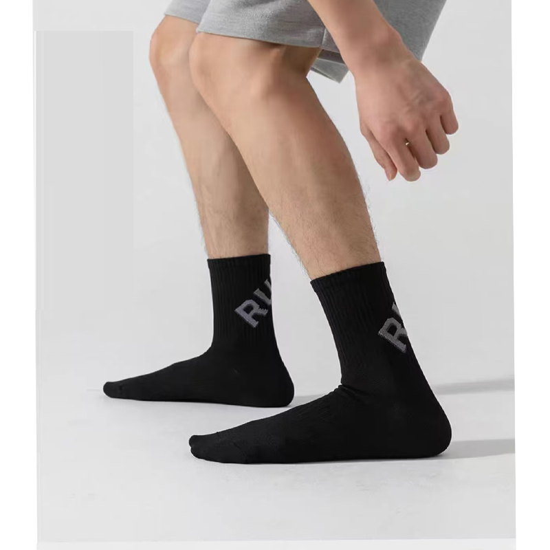 男女兼用ランニングソックス1組、ショート丈タオル底スポーツソ - Mountain Biking Socks のレビューと価格