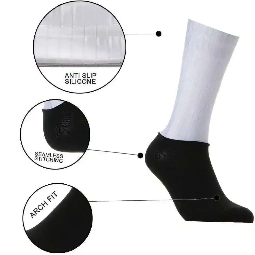 ファッションカラーブロックサイクリングソックス通気性吸湿発散 - Mountain Biking Socks のレビューと価格