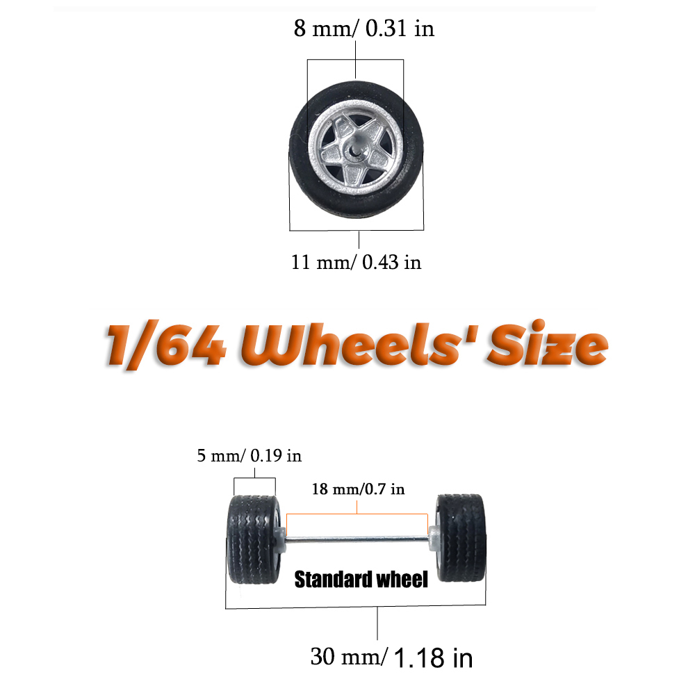 1/64スケール固定ゴムタイヤ付きホイール、ペンタグラムスポ - Tire Insert Foam のレビューと価格