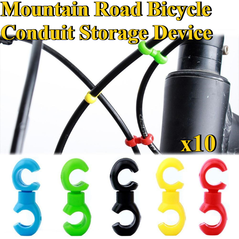 10 ピース/セットプラスチックバイククロスラインクリップ  - Mountain Biking Kit のレビューと価格