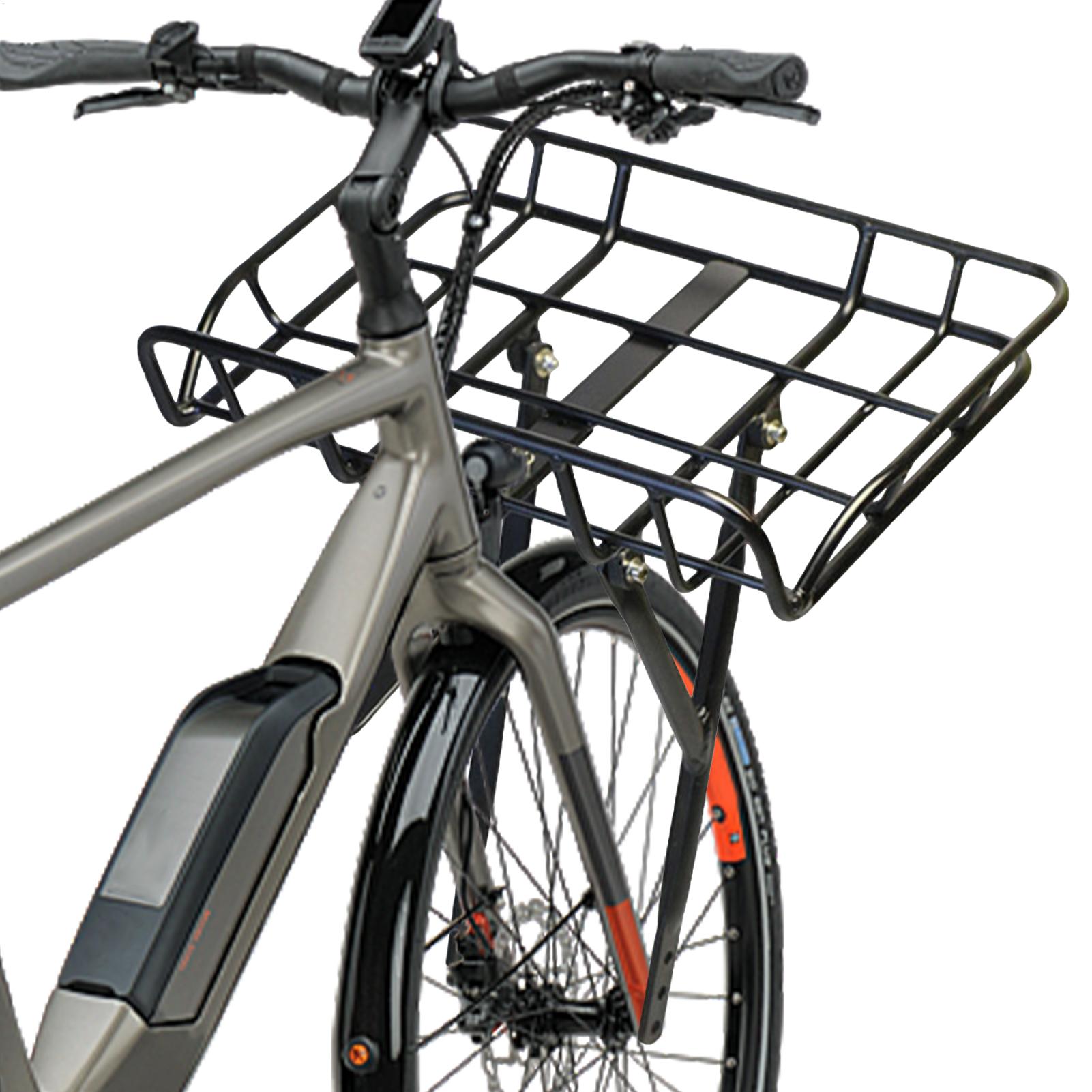 クイックリリース式フロントバイクバスケット 大容量メタルカー - Mountain Biking Stuff のレビューと価格