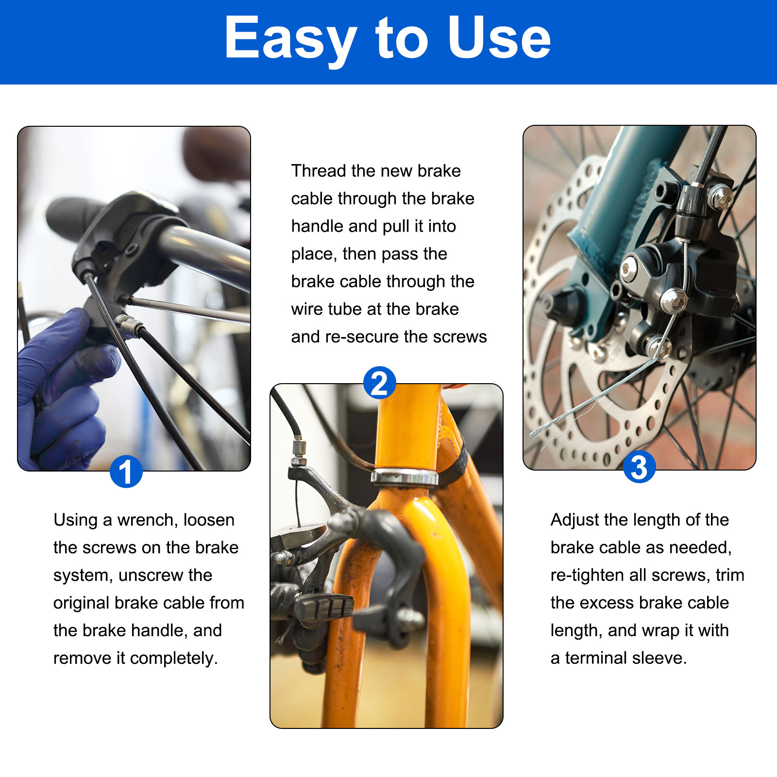 2m/2.5m バイクブレーキ＆シフトケーブルキット 4mm - Mountain Biking Stuff のレビューと価格