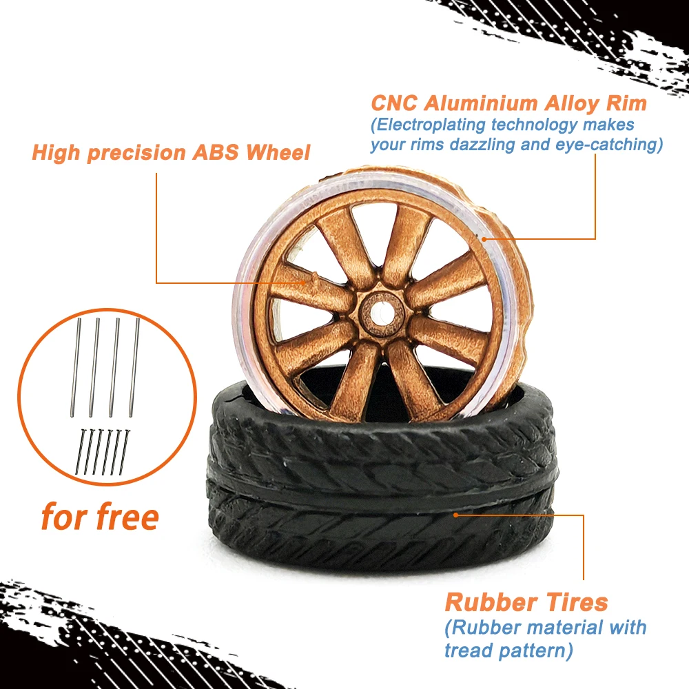 Kicarmod 1/64 モデルカー用ABSホイール、ゴム - Tire Insert Foam のレビューと価格