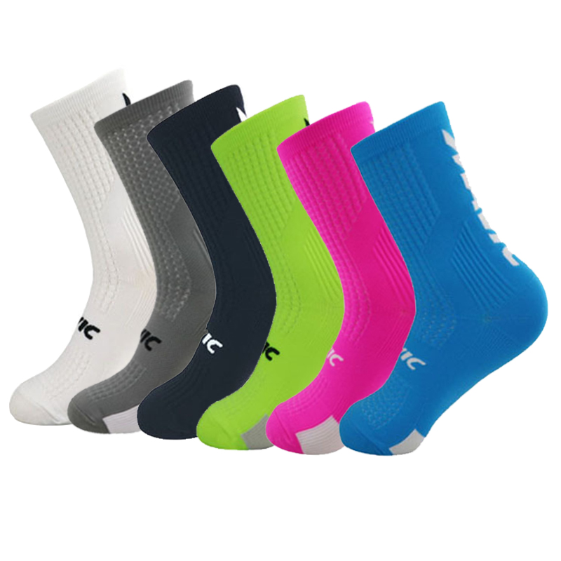 3 ペアサイクリングソックス男性用レター通気性ランニングソッ - Mountain Biking Socks のレビューと価格