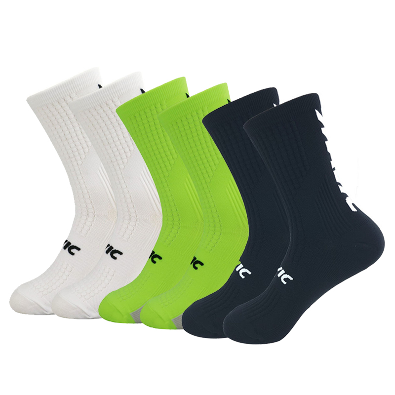 3 ペアサイクリングソックス男性用レター通気性ランニングソッ - Mountain Biking Socks のレビューと価格