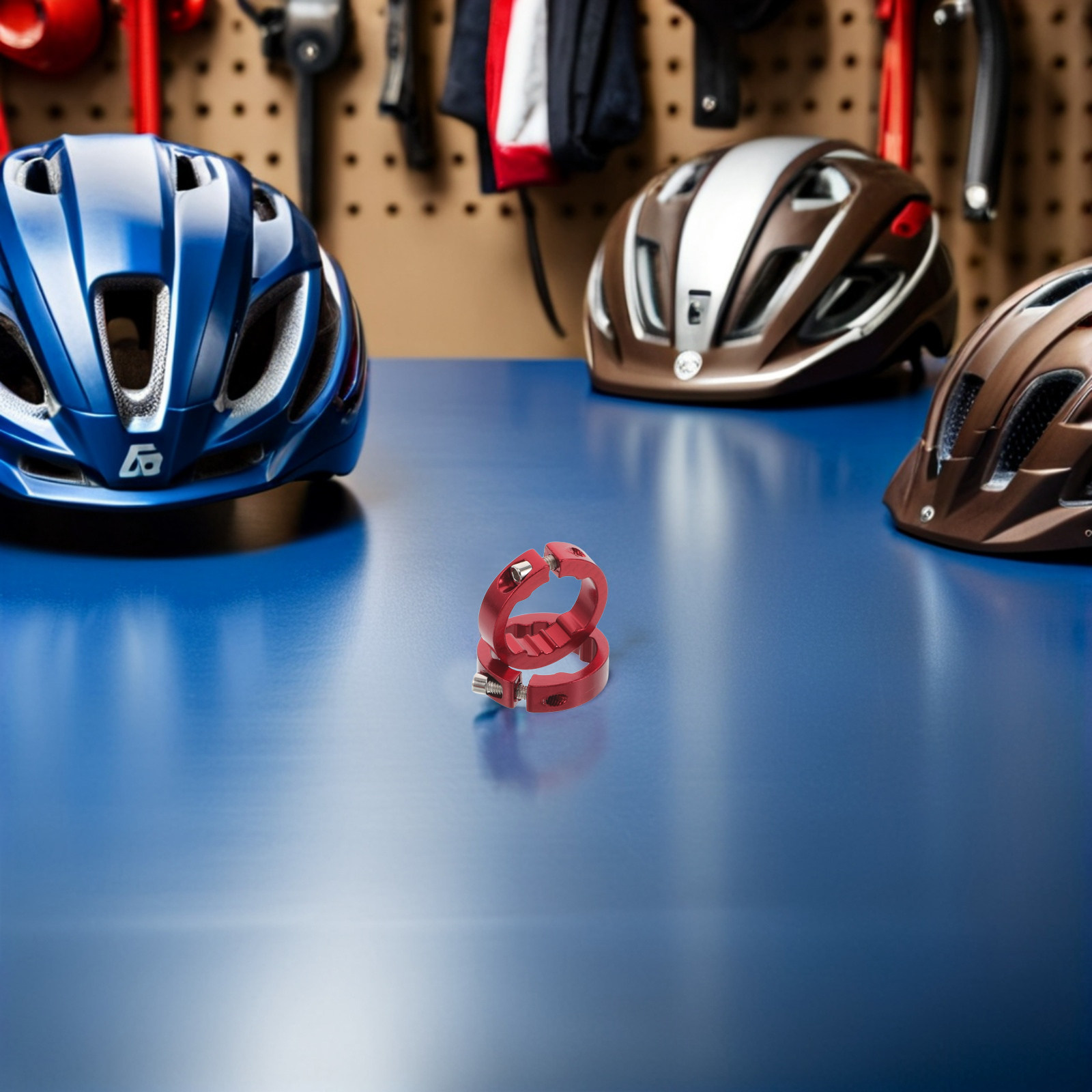 20個入り自転車ハンドルバークランプリング 合金製 赤色 滑 - Mountain Biking Kit のレビューと価格